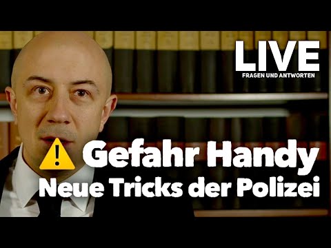 ⚠️ Gefahr Handy II - Neuester Trick der Polizei - Handy mit Gewalt entsperren - LIVE