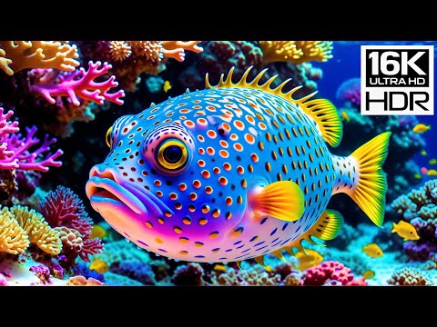 ✨ 16K HDR Ultra HD | Ocean Colors Symphony – Dreamlike Coral World & Tranquil Serenity 🌈