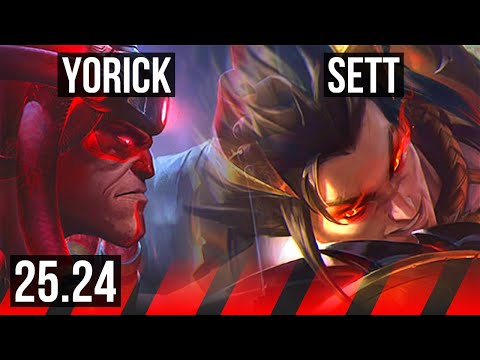 YORICK vs SETT (TOP) | Perfect KDA: 15/0/4, 39K damage | EUW Master | 25.24