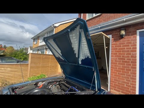 Jensen Interceptor 1974. Effectiveness of the Bonnet and Side Vents Using a Magnahelic Gauge