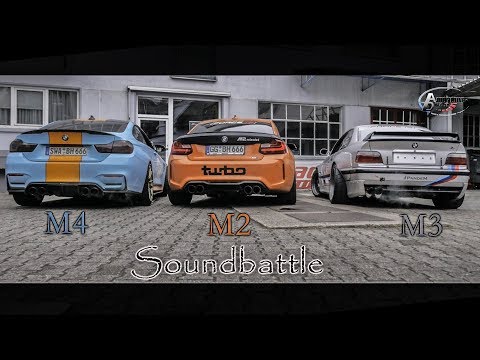 Sound Battle  M4 vs M2 vs M3 E36 Sauger vs Turbo