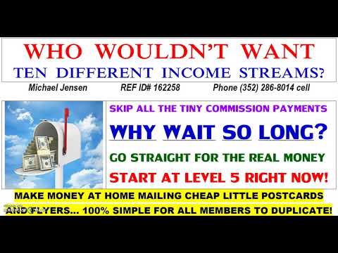 Get paid daily for mailing flyers and Postcards !