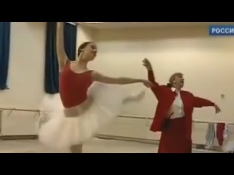 Svetlana Zakharova and mentor Olga Nikolaevna Moiseeva