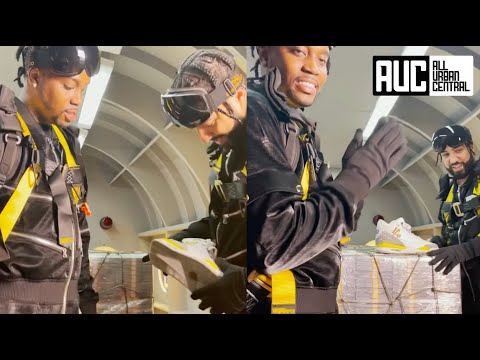 French Montana Blesses Fivio Foreign With $89K Custom Coke Boys Jordan 3s