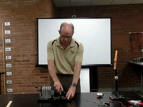 Hand Cranked Generator with Light Bulb