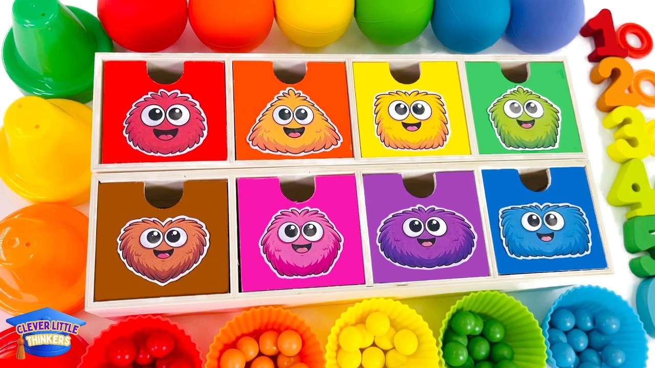 Shape Monster Characters Activity | Learn Shapes, Numbers & Letters | Educational Toddler Videos