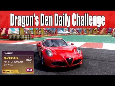 Forza Horizon 5 Dragon's Den Daily Challenge Visit the Lunar Drift Arena