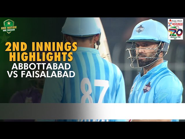 2nd Innings Highlights | Abbottabad vs Faisalabad | Match 21 | National T20 Cup 2025 | PCB | M2L1A 2nd Innings Highlights | Abbottabad vs Faisalabad | Match 21 | National T20 Cup 2025 | PCB | M2L1A
