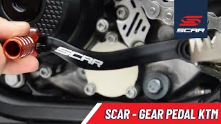 Eloxovaná řadící páka/hliníková kovaná řadička SCAR SHIFT LEVER pro HONDA CR 125 R rok 1983-2007