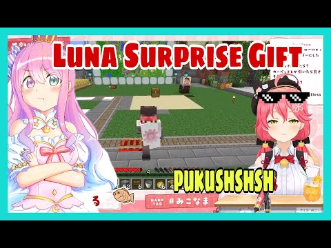 EPIC SURPRISE! Miko's SECRET GIFT to Luna in Minecraft 🎁