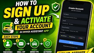 How To Sign Up & Activate DC Driver Assistant App | Full Setup Guide