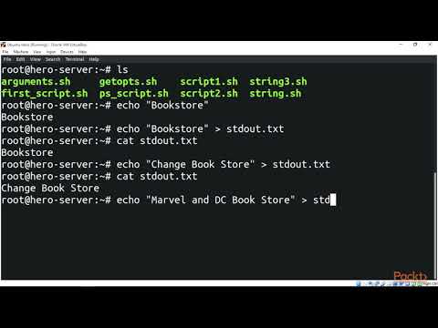 Linux Shell Scripting Automating Command Line Tasks Standard Input and Output | packtpub com