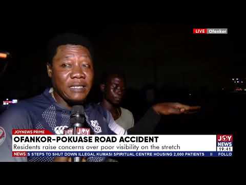 Ofankor-Pokuase road accident: Residents raise concerns over poor visibility on the stretch.