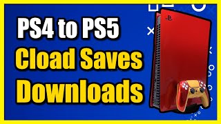 How to Download PS4 PS Plus Cloud Saves to PS5 Console (Game Saves Tutorial)