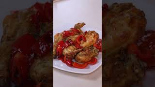 POLLO CON PEPERONI IN FRIGGITRICE AD ARIA Ricetta Facile - Fatto in Casa da Benedetta #shorts
