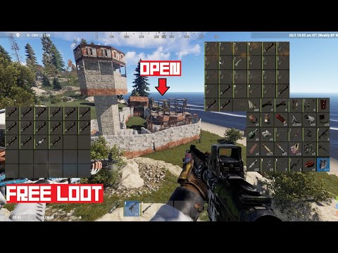 We found free loot in this open base in Rust. (HINDI)
