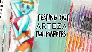 Testing ARTEZA TwiMarkers ~ Art Supply Review