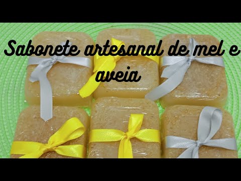 Sabonete artesanal de aveia e mel.Passo a Passo.