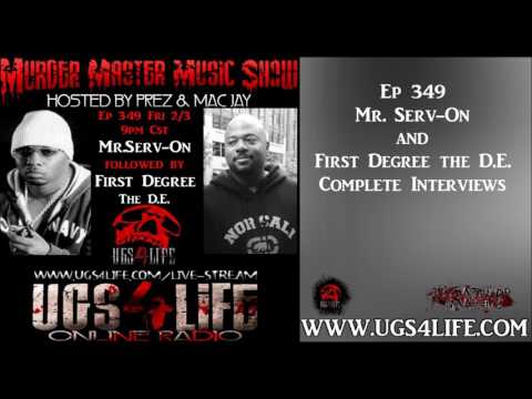 EP 349 MR. SERV-ON PLUS FIRST DEGREE THE D.E. COMPLETE INTERVIEWS