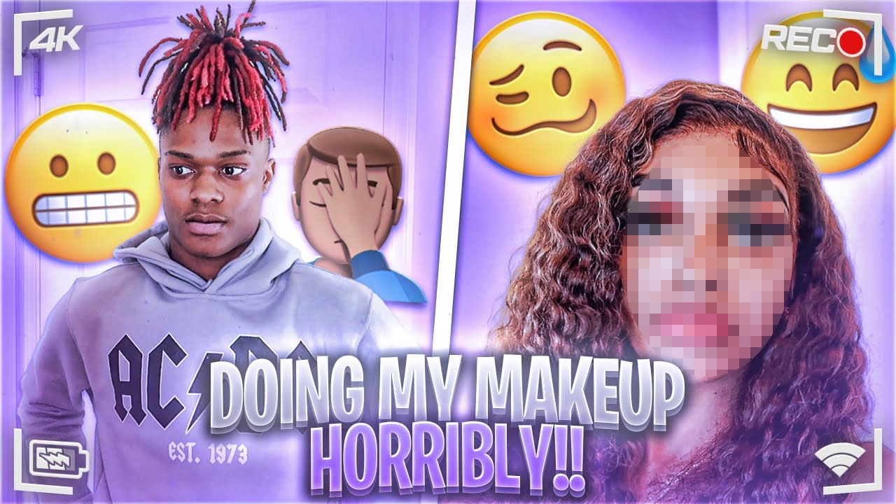 (VLOGMAS DAY 7 🎄) I DID MY MAKEUP HORRIBLY TO GET GANGS REACTION 😂