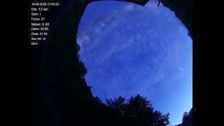 All sky camera capture from Teliucu Superior, Romania 2025-08-18