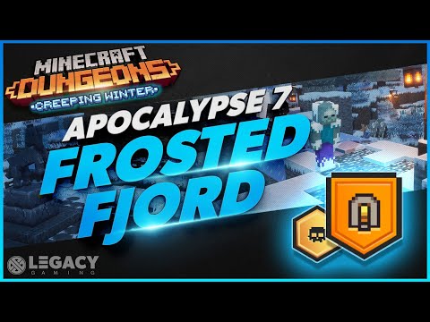 Frosted Fjord Gameplay Walk Through - Apocalypse VII | Minecraft Dungeons Creeping Winter DLC