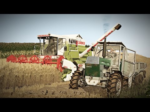 Holidays in Boćków - Harvesting with a new combine. My uncle is investing in the farm. Rafał has ...