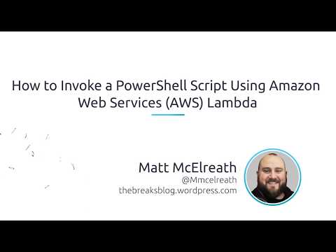How To Invoke A Powershell Script Using Amazon Web Services Aws Lambda
