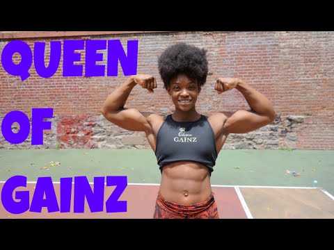 Can Queen of Gainz do 50 Pull ups and 100 Push ups in 5 Minutes | That's Good Money