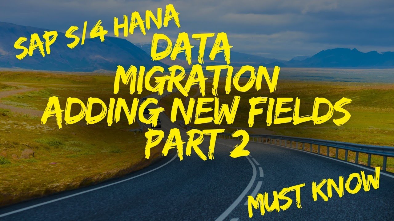 Data Migration in SAP - Part 2 - Staging Tables #datamigration #implementation #addingfield