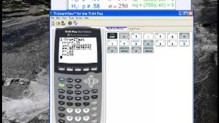 Hypothesis Test for a Proportion with the TI 84 Calculator