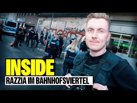 Razzia im Frankfurter Bahnhofsviertel: Polizei im Einsatz