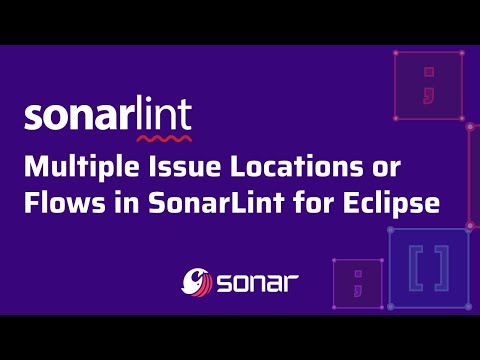 Multiple Issue Locations or Flows in SonarQube for IDE for Eclipse