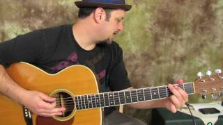 Easy Beginner Acoustic Songs on Guitar - Lessons - Ray Lamontagne - Trouble
