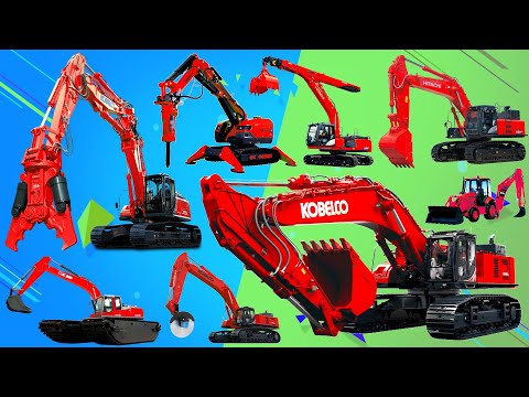 Amazing Excavators Synthesis | Excavator AUger, Demolition, Hammer, Trencher, Saw, Digger, Magnet