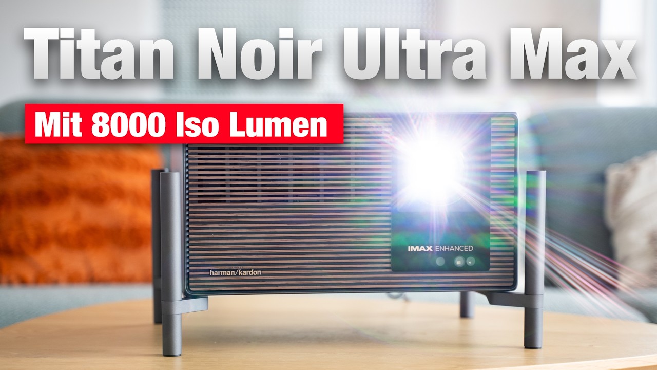 XGIMI Noir Titan Ultra Max - 8.000 Lumen & tiefes Schwarz: 4K Laser Beamer für gehobene Ansprüche!