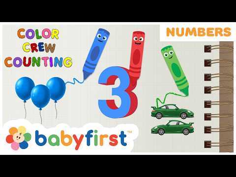 New Video | Toddler Learning Video | Color Crew - Counting  with Airplanes & Animals | BabyFirst