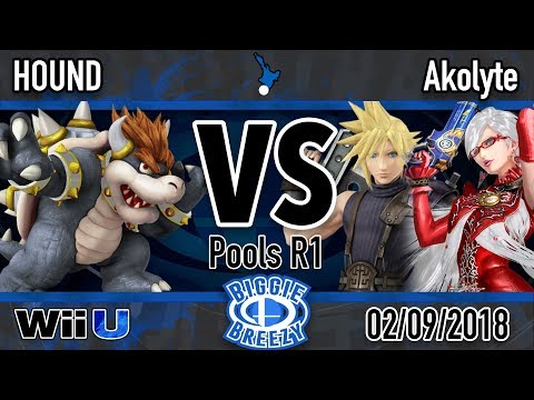 Biggie Breezy: HOUND (Bowser) Vs. Akolyte (Bayonetta, Cloud) - Pools WR1 Smash 4