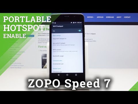 How to Enable Portable Hotspot in Zopo Speed 7 - Network Sharing