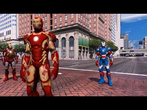 Iron Man Army VS RoboCop Army - PiPi Kids