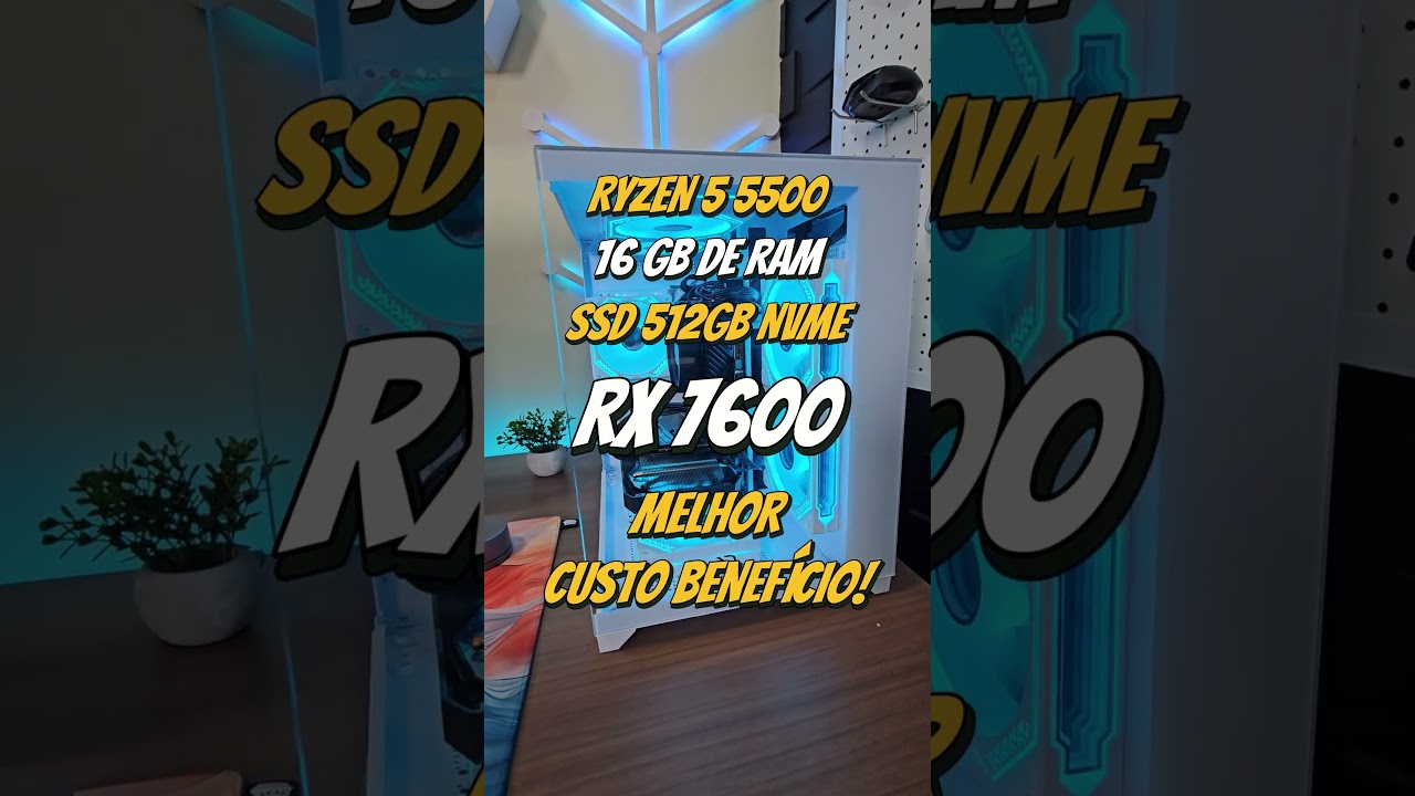 MELHOR PC GAMER CUSTO BENEFÍCIO DE 2025/2026!