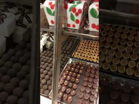 Chocolate at Sprüngli, Zurich. Only $2.50 per piece.