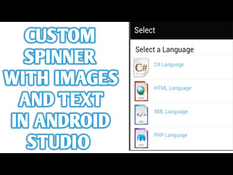 How to Create Custom Spinner in Android Studio with Images and Text