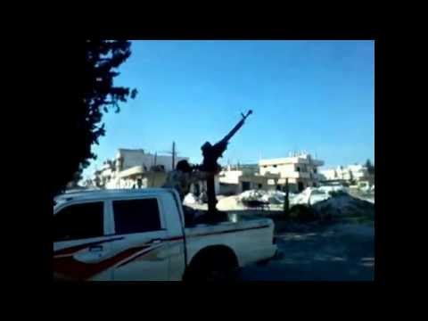 التصدي للطيران الحربي على جبهة مورك في ريف حماة من قبل لواء سيف الحق