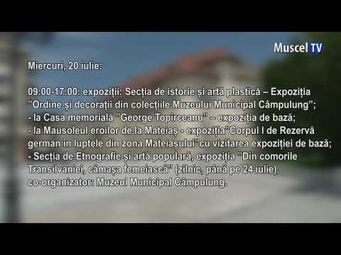 Jurnal MUSCEL TV 19.07.2022 Program pentru miercuri, 20 iulie de Zilele Municipiului Câmpulung