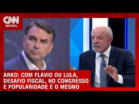 Com Flávio ou Lula, desafio com fiscal, Congresso e popularidade é o mesmo, aponta Arko | CNN BRASIL