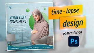 photoshop social media design | time-lapse | learn new techniques