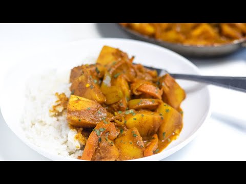 Vegetarian Curry Breadfruit⎮Tasteeful Recipes