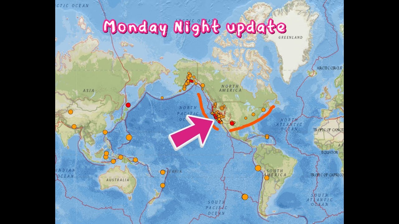 Why so many East Coast Earthquakes? History reveals the future potential. Monday Night update 1/27