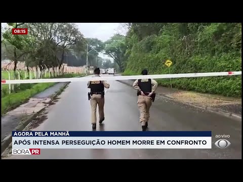 Motorista morre após confronto com PM durante perseguição em Campo Magro